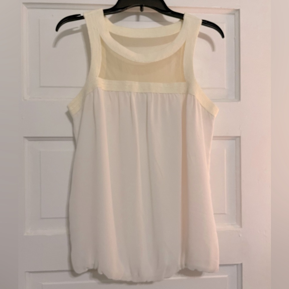 🤍 ultra sheer mesh top tank style blouse🤍